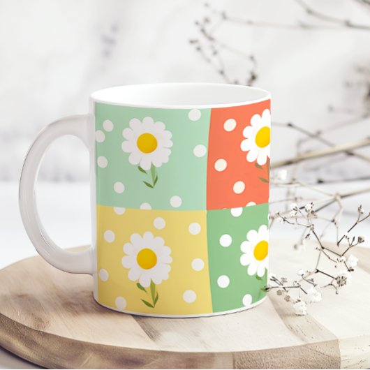 Frühlingsblumen Pastell Süß Lustig  Kaffeetasse
