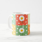 Frühlingsblumen Pastell Süß Lustig  Kaffeetasse (Vorderseite Links)