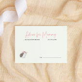 Frühlingsblumen Pink Butterfly Babyduschenempfehlu Mitteilungskarte