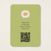 Frühlingsblumen Pop Bäume Geburtstag anstelle von (Rückseite)