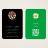 Frühlingsblumen Pop Tree Girl's Geburtstagsspende (Vorne & Hinten)