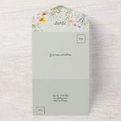 Frühlingsblumen Poppies Sonnenblumen All In One Einladung (Außenbereich)