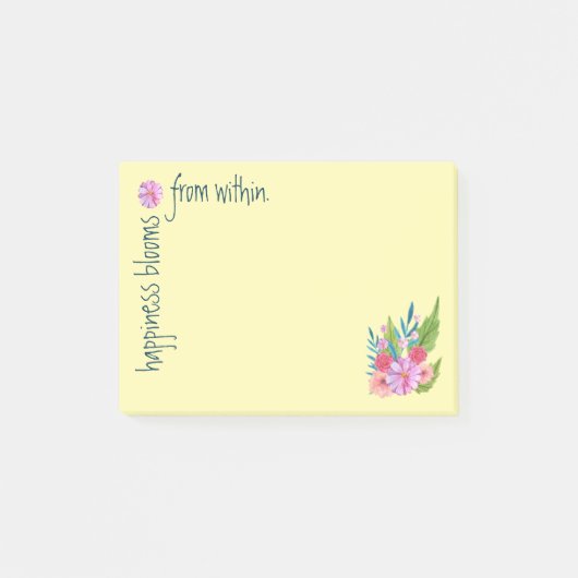 Frühlingsblumen Post-it Klebezettel (Vorderseite)