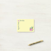 Frühlingsblumen Post-it Klebezettel (Auf Schreibtisch)
