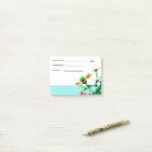 Frühlingsblumen Post its- Info Post-it Klebezettel (Auf Schreibtisch)