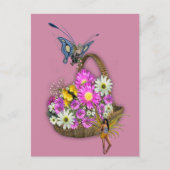 Frühlingsblumen Postkarte (Vorderseite)