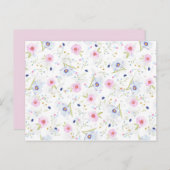 Frühlingsblumen Postkarte (Vorne/Hinten)