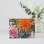 Frühlingsblumen Postkarte (Stehend Vorderseite)