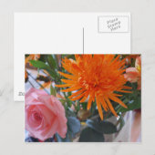 Frühlingsblumen Postkarte (Vorne/Hinten)