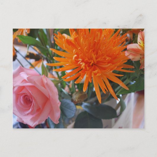 Frühlingsblumen Postkarte (Vorderseite)