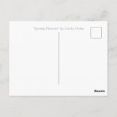 Frühlingsblumen Postkarte (Rückseite)