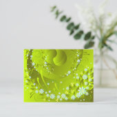 Frühlingsblumen Postkarte (Stehend Vorderseite)