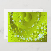 Frühlingsblumen Postkarte (Vorne/Hinten)