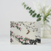 Frühlingsblumen Postkarte (Stehend Vorderseite)