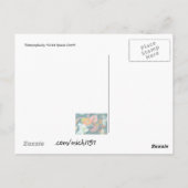 Frühlingsblumen Postkarte (Rückseite)