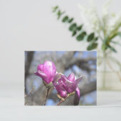 Frühlingsblumen Postkarte (Stehend Vorderseite)