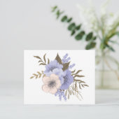 Frühlingsblumen Postkarte (Stehend Vorderseite)