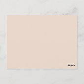 Frühlingsblumen Postkarte (Rückseite)