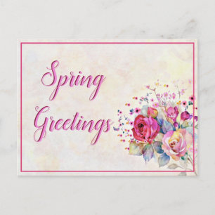 Frühlingsblumen Postkarte