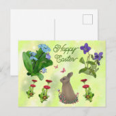 Frühlingsblumen Postkarte (Vorne/Hinten)
