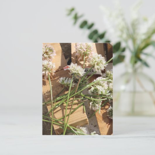 Frühlingsblumen Postkarte (Stehend Vorderseite)