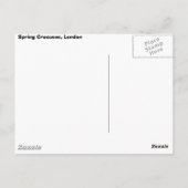 Frühlingsblumen Postkarte (Rückseite)