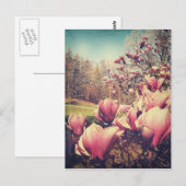 Frühlingsblumen Postkarte (Vorne/Hinten)
