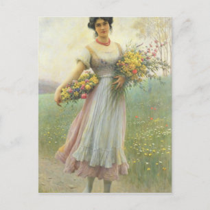 Frühlingsblumen Postkarte