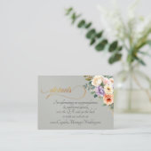 Frühlingsblumen, QR-Code - Salbei Begleitkarte (Stehend Vorderseite)