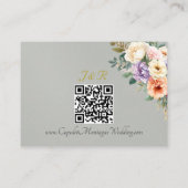 Frühlingsblumen, QR-Code - Salbei Begleitkarte (Rückseite)