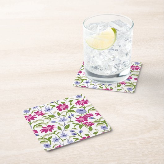 Frühlingsblumen Rechteckiger Pappuntersetzer (Vor Ort)