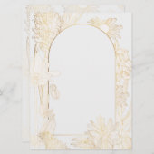 Frühlingsblumen reihen Kunst ein. Save The Date (Vorne/Hinten)