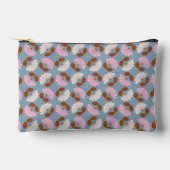Frühlingsblumen - rosa, blau und weiß zubehörtasche (Vorderseite)