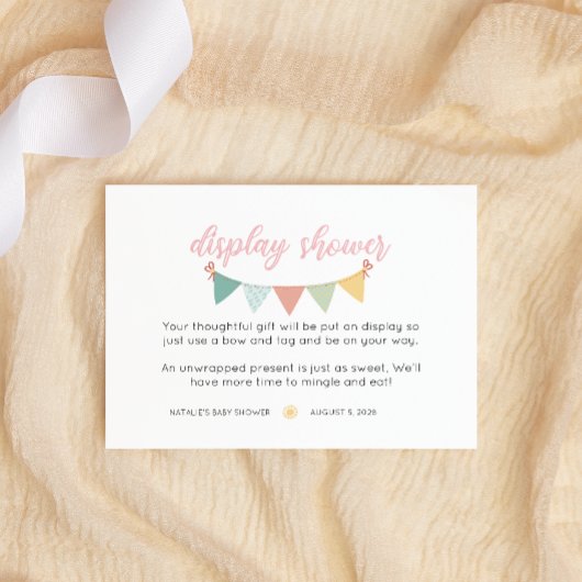 Frühlingsblumen Rosa Butterfly Girl Display Dusche Begleitkarte