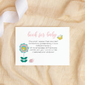 Frühlingsblumen Rosa Schmetterling Girl Books for Begleitkarte