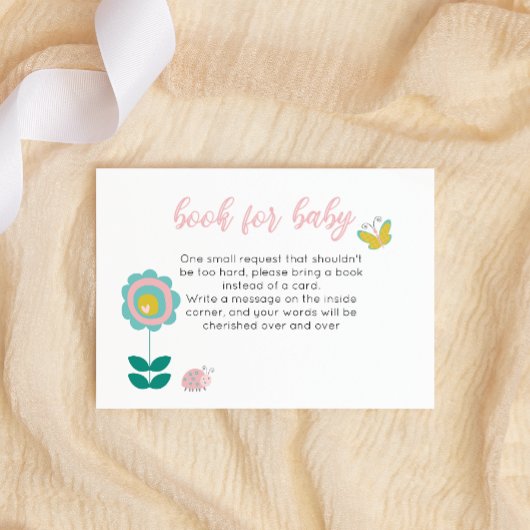 Frühlingsblumen Rosa Schmetterling Girl Books for Begleitkarte