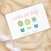 Frühlingsblumen Rosa Schmetterlingsdusche Gästebuch