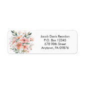 Frühlingsblumen Rücksendeadresse (Vorne)