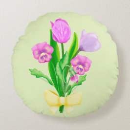 Frühlingsblumen Rundes Kissen