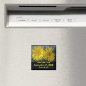 Frühlingsblumen "Save the Date" Magnet (In Situ (Geschirrspüler))