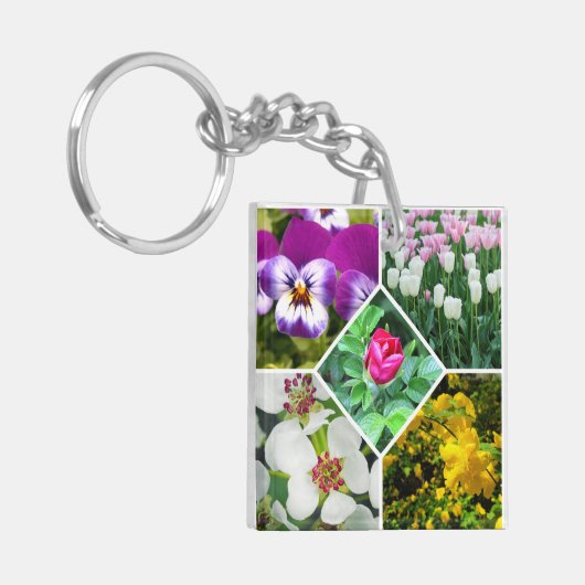 Frühlingsblumen Schlüsselanhänger (Vorderseite links)