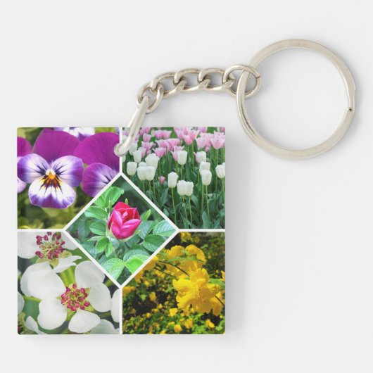 Frühlingsblumen Schlüsselanhänger (Rückseite)