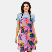 Frühlingsblumen Schürze (Getragen)