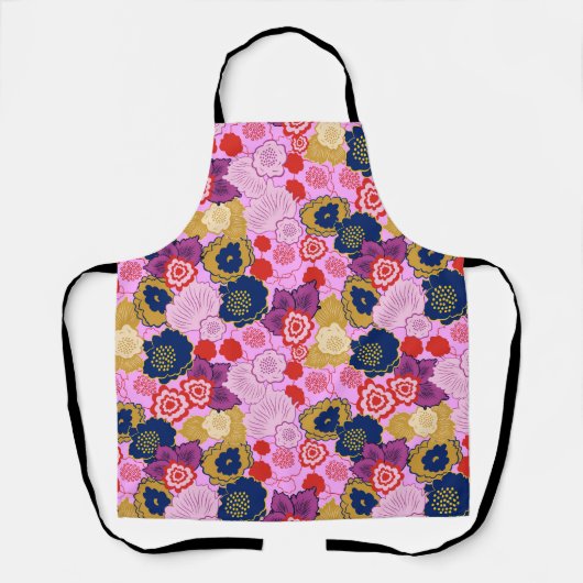 Frühlingsblumen Schürze (Vorderseite)