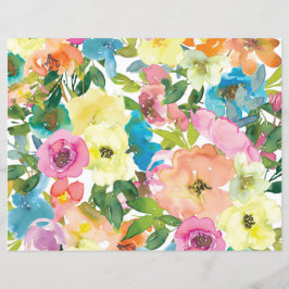 Frühlingsblumen Scrapbook Paper