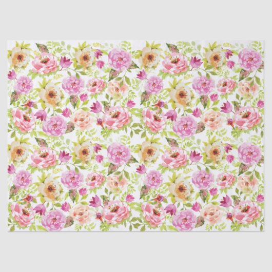Frühlingsblumen Seidenpapier (Vorderseite)