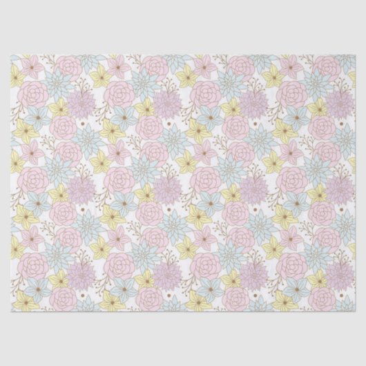 Frühlingsblumen Seidenpapier (Vorderseite)