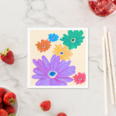 Frühlingsblumen Serviette (Beispiel)