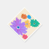 Frühlingsblumen Serviette (Ecke)