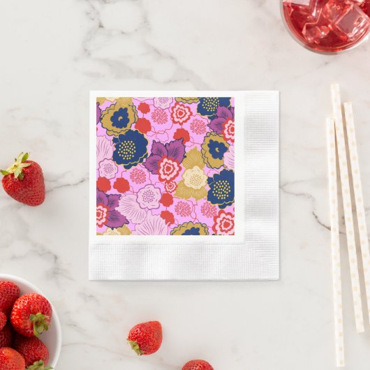 Frühlingsblumen Serviette (Beispiel)